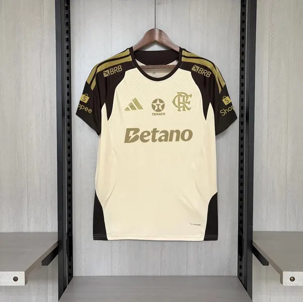 Flamengo All Sponsors Bege - 26/27